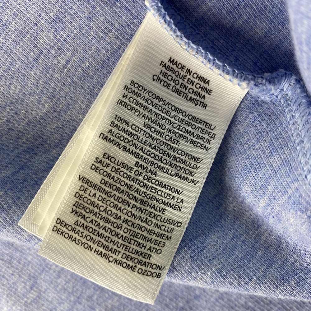 Polo Ralph Lauren Estate Rib Mens XL 1/4 Zip Sweater Baby Blue Flesh Pony Preppy - Picture 10 of 13